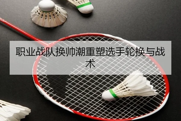 职业战队换帅潮重塑选手轮换与战术